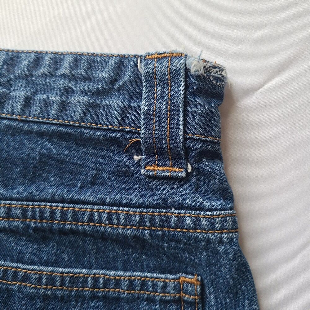 VTG 90s Womens Sz 18 Carpenter Denim Capri Pants High Rise Cropped Utility Jeans - Picture 6 of 6